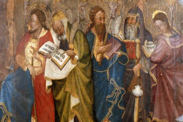 Picardie 083 - Laon Musee - „” Apotres”” - Mistrz Godzin Rohanu - Obraz olejny na dębie z XV wieku
